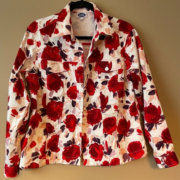 Tabi Jackets & Blazers - Beautiful Floral Shirt Jacket Perfect for Spring & Summer